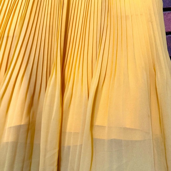 🛍️ gorgeous pleated yellow skirt Excellent condition. - Picture 4 of 6